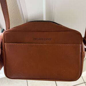 Portland Leather Brown Crossbody Bag